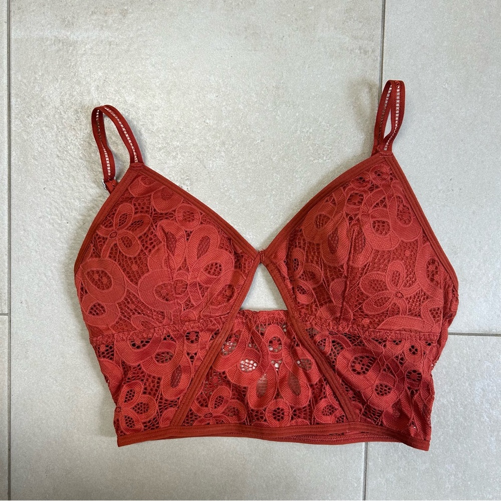 Red Lace Bralette